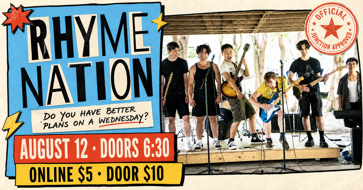 Archived Rhyme Nation August 12 show artwork
